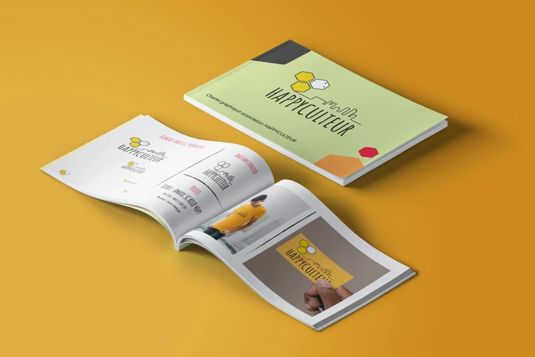 visuel de présentation de la charte graphique du logo Happyculteur - Kyōru Agence web créative